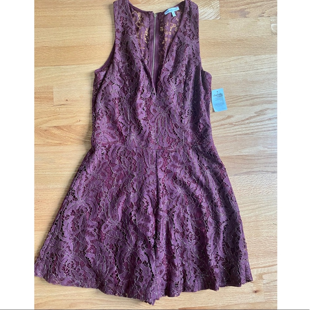 Maroon Cocktail Romper